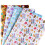 Easter Wrapping Paper Gift Wrap Coated Paper Cute Rabbit Pattern Decorative Packaging Sheets Holiday Gift Wrap for Spring Celebrations 5pcs 8
