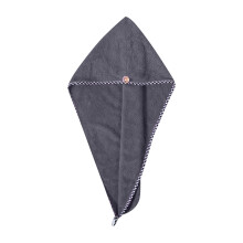 Coral Velvet Hair Wrapping Towel Cap for Quick Drying and Water Absorption, Soft and Skin-Friendly with Elegant Button Design