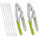 Nut Crackers, 8Pcs Multi-Purpose Stainless Steel Seafood Pecan Cracker, Non-slip Handle Walnut Cracking Tools (Green) 1
