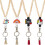 Lehrer-Lanyards aus Holz mit Silikonperlen (4 Stück) 1