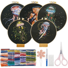 Quallen-Stickset, Kunststoff-Stanzvorlage, 1 Set