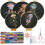 Quallen-Stickset, Kunststoff-Stanzvorlage, 1 Set 1