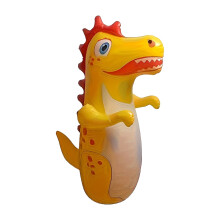 35" Dinosaur Inflatable Punching Bag for Kids – PVC Tear-Resistant, Leak-Proof, Vertical Rotating, Indoor/Outdoor, Easy Setup & Storage, Compatible