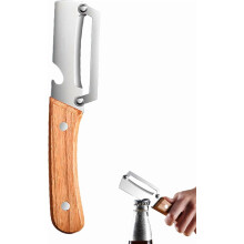 2-in-1 Gemüseschäler und Flaschenöffner aus Edelstahl