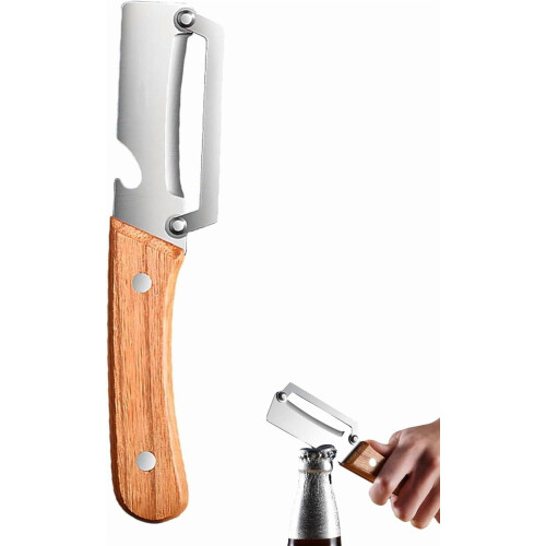 2-in-1 Gemüseschäler und Flaschenöffner aus Edelstahl