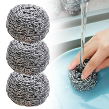 Skrubber i rustfritt stål 304, 10 x 3 cm – Gjenbrukbart kjøkken