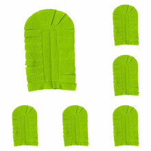 Plumeau en polaire réutilisable 7,5 x 4,5 po Vert clair 6