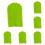 Plumeau en polaire réutilisable 7,5 x 4,5 po Vert clair 6 1