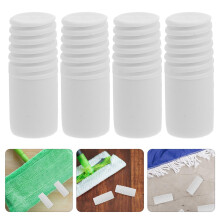 20Pcs White Plastic Extension Pole Adapter for Mop Broom Handle with Threaded End for Home Use
