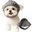 Gorro de punto rojo para perro con orejeras 1