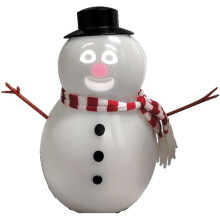 Animierte, blinkende Schneemann-Dekoration mit Lautsprecher