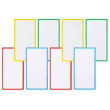 Magnetic Dry Erase Name Tags Blue Coated Paper 8 pcs