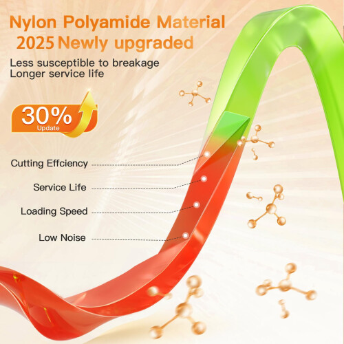 Fio de nylon trançado de 0,095 polegadas para aparador de grama, pacote com 4 unidades de 56 pés (17 metros). 1
