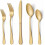 Matte Gold Stainless Steel Flatware Set for 4, 20-Piece 1