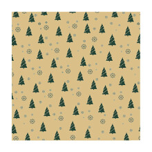 Weihnachtspapier, Kraftpapier, 20 x 20 Zoll
