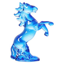 Collection de figurines de chevaux en cristal – Presse-papiers décoratifs en verre fait main en forme de cheval, cadeau de collection coloré pour
