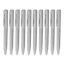 Metalen balpen, kantoorpen, schrijft soepel, gastenboekpen.