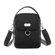 Vodotesná dámska crossbody taška, viacpriehradková taška na telefón cez rameno, ležérna látková taška cez rameno na cestovanie,
