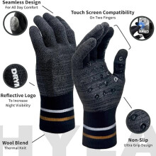Wasserdichte, warme Touchscreen-Winterhandschuhe – Wollmischung für Damen und Herren, kompatibel mit allen Touchscreens