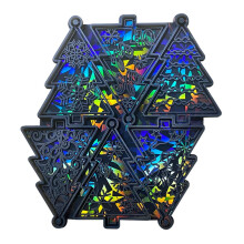 Molde de silicona para colgantes de árbol de Navidad, adornos de silicona, moldes para fundición de resina, suministros para manualidades navideñas