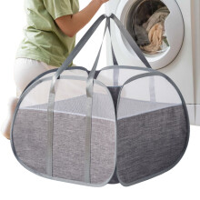 Opvouwbare wasmand – 90L wasmand van gaas