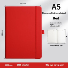 Rød læderomslag notesbog Journal Notesbog Skriveartikler Notesblokke Retro Business notesbøger til noter Business læderomslag Retro notesbog til
