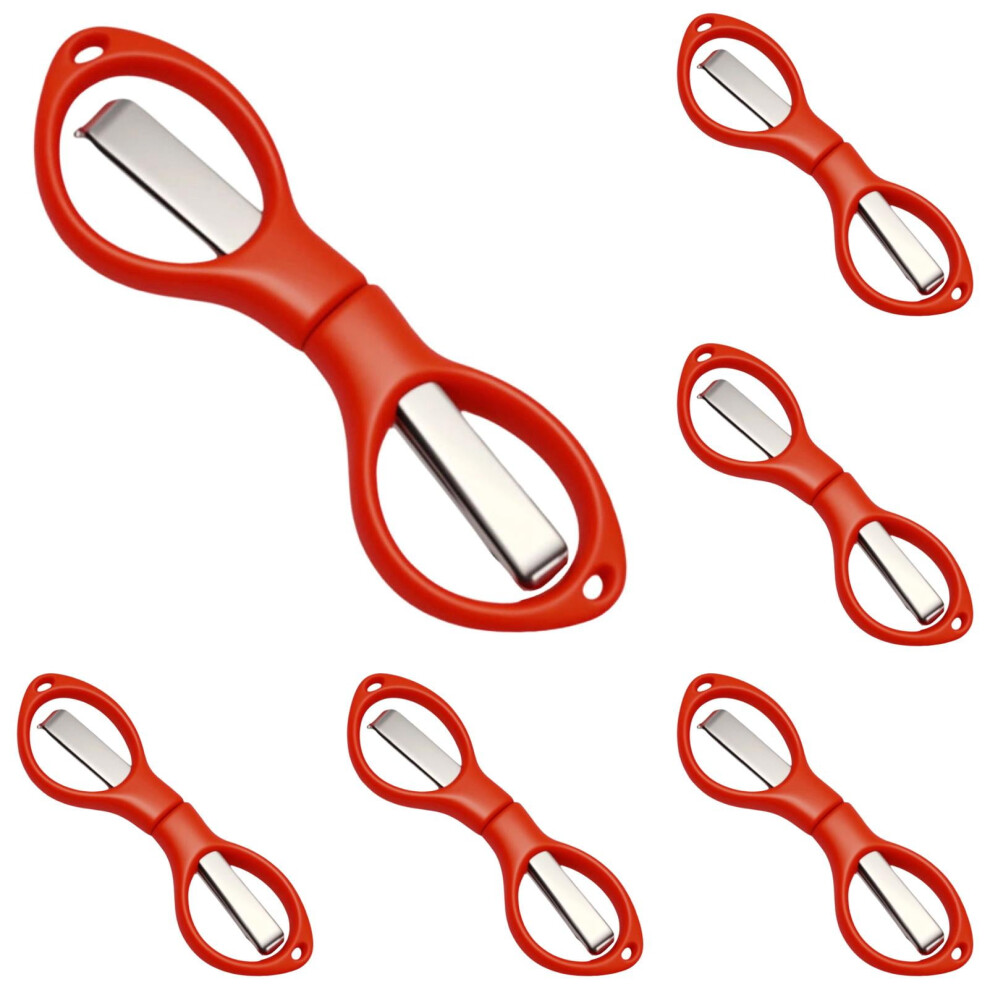 Folding Sewing Scissors, Multipurpose Travel Scissors, Lightweight 3.44X1" Metal Scissors, Orange (6Pcs) 9558633942354