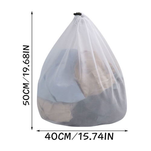 Practical Large Washing Net Bags, Durable Fine Mesh Laundry Bag With Lockable Drawstring 1