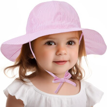 Babyzonnehoed UPF50+ Zonbeschermende bucket hat voor peuters, jongens en meisjes, babyzonnehoed met brede rand, strandhoed, baby bucket hat 0-4T
