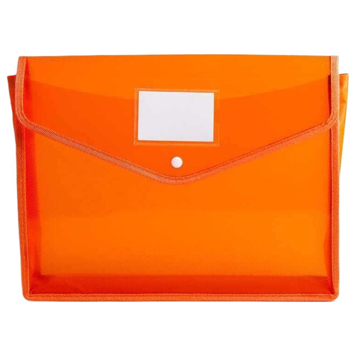 Envelope transparente para documentos com fecho de pressão – Bolsa para guardar certificados e documentos legais, multicolorida, compatível com