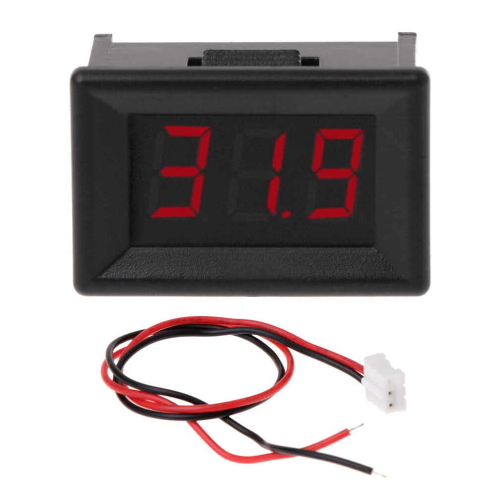 Led Digital Display Voltmeter 2.4V-30V Voltage Meter Power Percentage Tester Panel For Car Motorcycle Vehicle 9085618338173