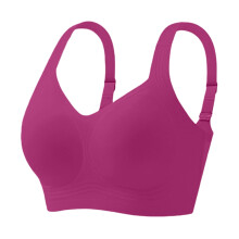 Heldekkende bralette for hverdagsbruk, glatt stoff og brede stropper, uunnværlig i garderoben for kvinner som søker komfort og støtte, lilla L