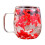 Γυάλινη κούπα Clearance Red Petals Double-Layer200ml με αποξηραμένα λουλούδια – Κύπελλο με ξηρά 1