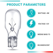 Ampoules T5 12V 4W pour éclairage paysager – Compatibles avec l'éclairage extérieur, de jardin, de terrasse, d'escalier, de chemin, de clôture
