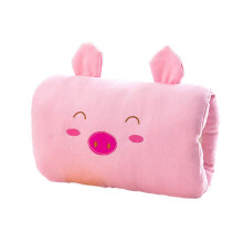 Coussin en peluche en forme de cochon – Coussin doux pour réchauffer les mains,
