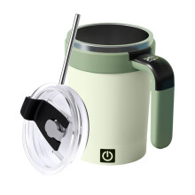 Mug à café à agitation automatique Upgraded2026 avec affichage de la température, couvercle étanche et rechargeable – Compatible avec les