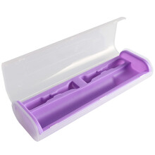 Raindrops Travel Toothbrush Holder Electric Toothbrush Case Purple Adults Camping 1Pcs