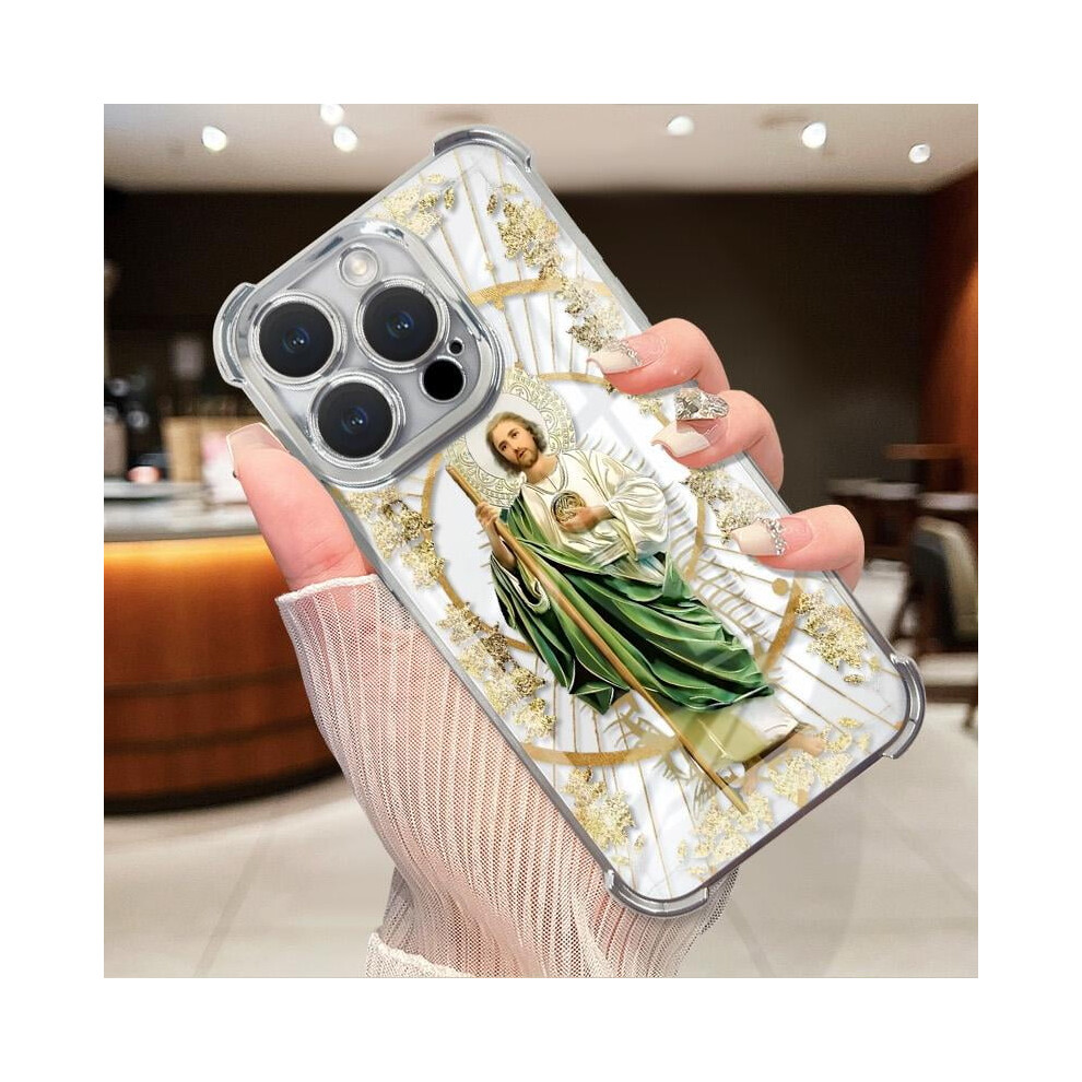 St. Judah Anti-Fall Phone Case Â Transparent, Shockproof, Compatible With Iphone17/16/15/14/13/12/11/X/Xs Pro Max 9558633942835