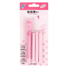 Retractable Eraser Pen, Cute Rubber Eraser Pens with Retractable Plastic Sleeve, Art Erasers for Drawing, Large Erasers for Supplies Office