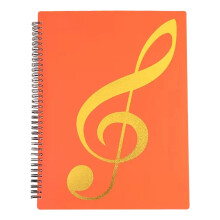 Sheet Music Folder 60 Pages, Letter Size Choir Folder with Writable & Detachable Design, Durable Plastic Holder for Musicians, Piano, Orchestra, Band