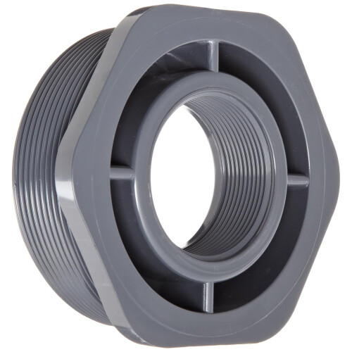 Flowline LM52-3800PVC verloopstuk, 4" x 2" NPT schroefdraad
