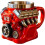 V8-Motor-Kaffeebecher aus Edelstahl, 284 ml 1