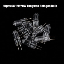 Lot de 10 ampoules halogènes G4 12V 20W à lumière vive, ampoules halogènes basse tension à incandescence.