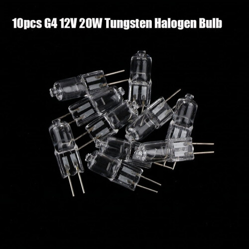 10 τεμάχια G4 12V20W Φωτεινό φως αλογόνου G4 Χαμηλής τάσης Λάμπα αλογόνου με χάντρες