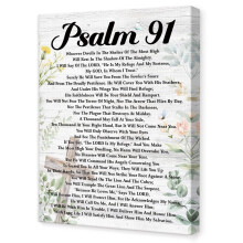 Salme 91 Religiøs veggkunstplakat – Lerretsbilde