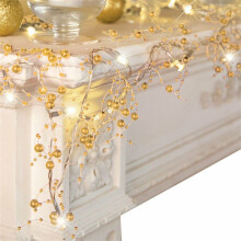 Guirlanda de Natal iluminada com 30 LEDs em formato de frutinhas para decoração de interiores, Natal, Dia de Ação de Graças e decoração de