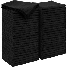 Chiffons de nettoyage en microfibre, lot de 50, 29 x 29 cm, non pelucheux, pour voitures, SUV, fenêtres, cuisine, ateliers – Compatibles avec
