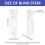Vertical Blind Stem Replacement Kit – 10 pcs, White, 3 cm 4