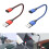 Cabo extensor USB-C fêmea para USB 2.0 macho, conversor extensor, adaptador de transferência de dados para celular e laptop. 2
