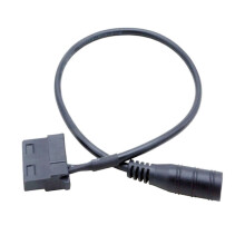 Cabo conversor de energia para ventilador em PVC, 55x21mm para 4 pinos.
